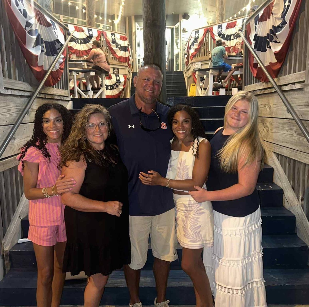Pastor Jason Poole with his wife Angelique and their three daughters